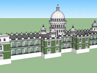 indian lalitha mahal palace 3D model