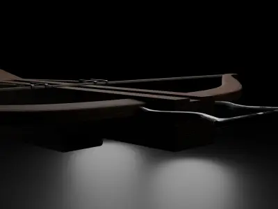 Genoese Crossbow Free low-poly 3D model