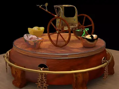 King Tut Chariot  3D model