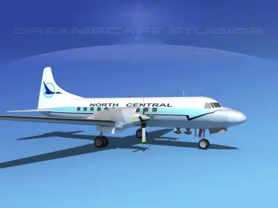 Convair CV-580 North Central 3D model
