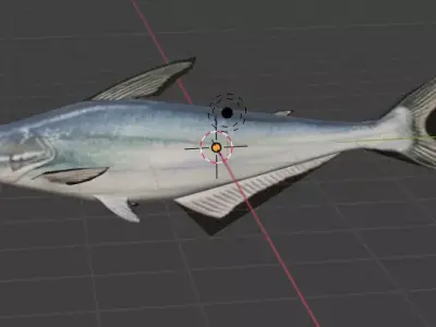 sea fish Low-poly 3D model