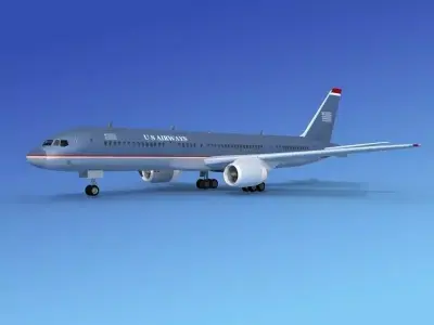 Boeing 757-200 US Airways 3D model