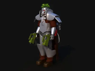 Futuristic Soldier version 2 3D model