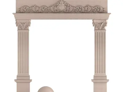 Classic facade element 3D model