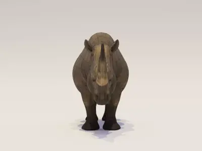 Rhinoceros Low-poly 3D model Low-poly 3D model