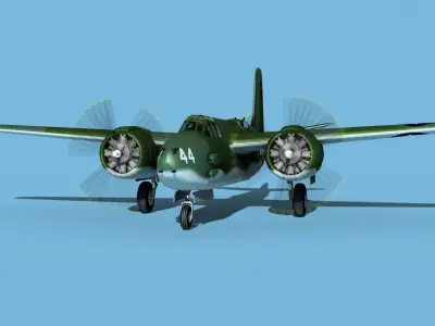 Douglas A-20G Havoc V03 3D model