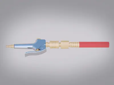 Air Nozzle Sprayer Low-poly 3D model