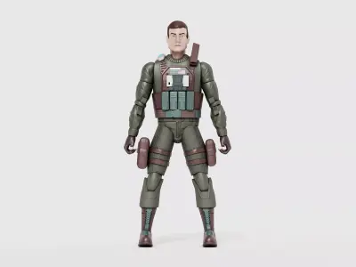 Realistic Military Soldier Character Model 3D model