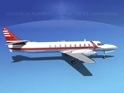 Swearingen SA226 Capital Airlines 3D model