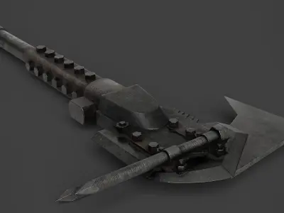 Modifiable Strike Weapon 19 Low-poly 3D model