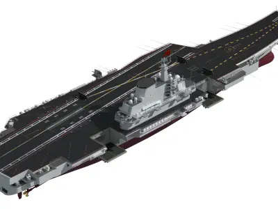 Liaoning Chinese aircraft carrier Type 001 aircraft carrier Navy 3D model