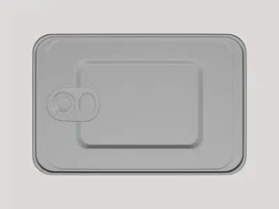 Basic Sardine Fish Tin Can - Geometry Only No Textures  3D model
