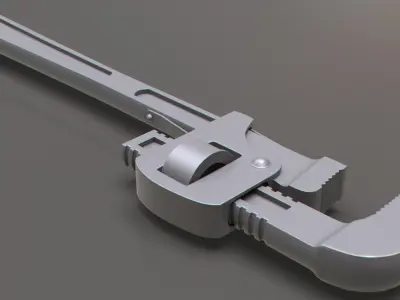 Pipe Wrench 3D model 3