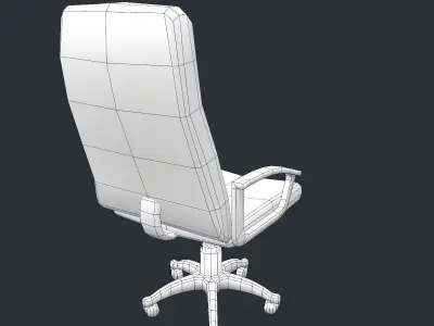 Free Office Chair Low poly model Free low-poly 3D model