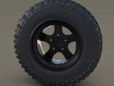 Offroad Alloy Wheel 3D model