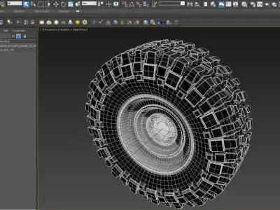 BF Goodrich R17 BFG Krawler TA KX Tire 3D model