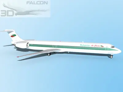 Falcon3D MD-80 Bulgarian Charter 3D model