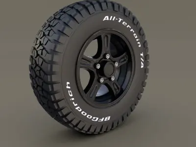 Offroad Alloy Wheel MUD 3D model