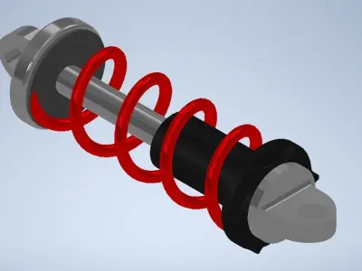Shockbreaker coil spring 3D model