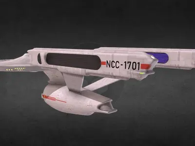 Enterprise star trek ship 3D model