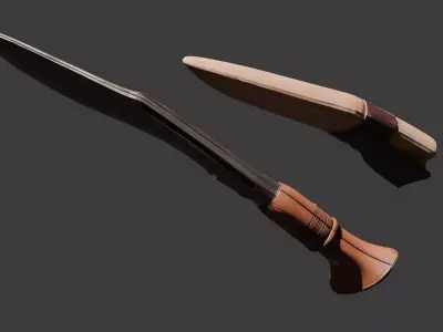 Nepali Popular Khukuri 3D model