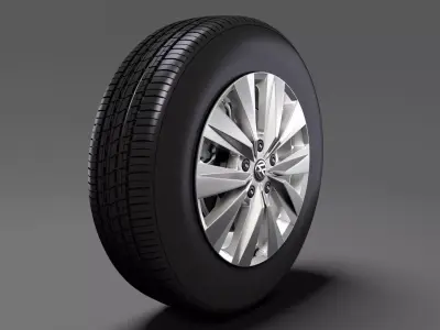 VW Crafter Van 2017 wheel 3D model