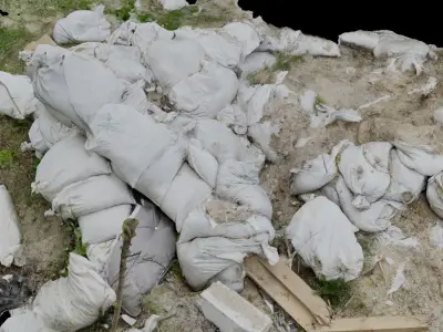 USCANS Ukraine  Debris set 1 Low-poly 3D model