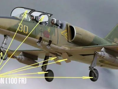 L39 Albatros Low-poly 3D model