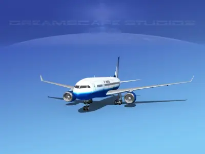 Boeing 787-8 United Airlines 3D model
