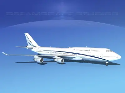 Boeing 747-8I Corporate 2 3D model