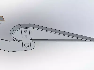 Airfoil Wing Cross Section 3D print model