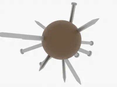 Spiked Bat Low-poly 3D model