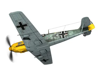 Messerschmitt - BF-109 E - JG2 3D model