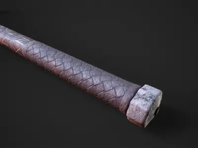 Viking War Hammer Low-poly 3D model
