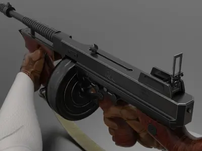 Fps weapon ww2 M1 Fps - Tps Low-poly 3D model