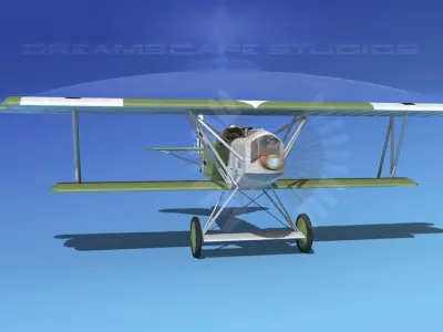 Fokker D-VII V10 Luftwaffe 3D model
