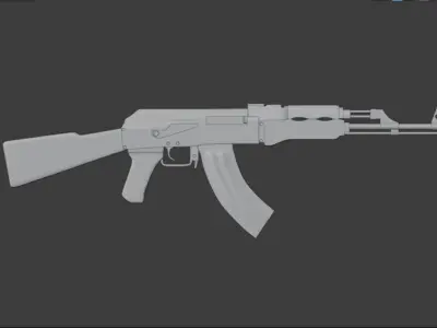 AK-47 ak - rifle Free 3D model