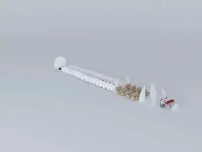 Airbus A320 Interior Free 3D model