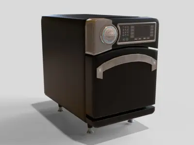 Industrial oven Free low-poly 3D model