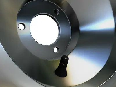 Karting wheels- Set of high-poly go-kart wheels- Tires and rims 3D model