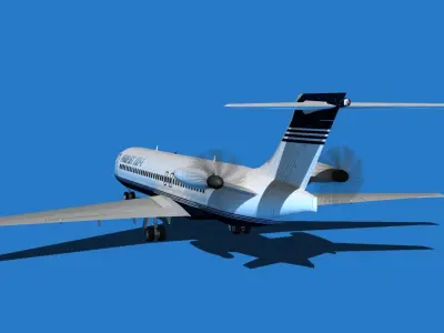 Boeing 7X7-1 Jet Fan V102 3D model