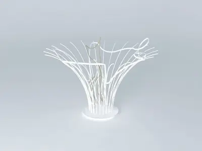 Fish Splash Sculpture Free 3D model