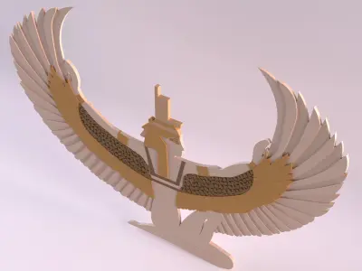 Egyptian Symbols - 022 Low-poly 3D model
