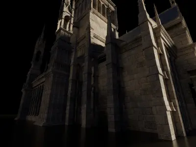 realistic fort  3D model