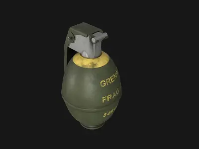 M26 Grenade Low-poly 3D model