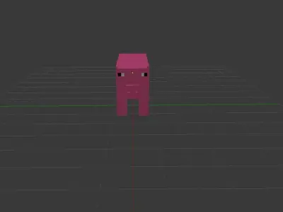Minecraft Pig 3D model