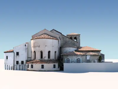 San Giusto Cathedral Low-poly 3D model