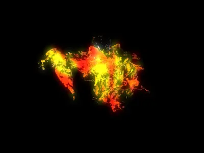 Dragon flame 3D 3D model