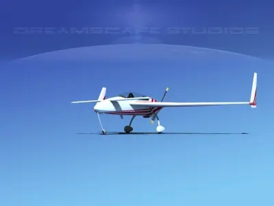 Rutan Long-EZ V06 3D model