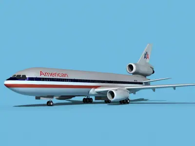 McDonnell Douglas MD-11 American 3D model